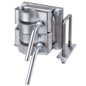 OW14 Compact Double Clamp Bracket 100–130mm — for Optimover electric trailer dolly — view 1
