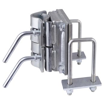 OW14 Compact Double Clamp Bracket 100–130mm — for Optimover electric trailer dolly — view 2