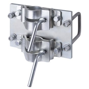 OW5 Double Clamp Bracket 75mm — for Optimover electric trailer dolly — view 1
